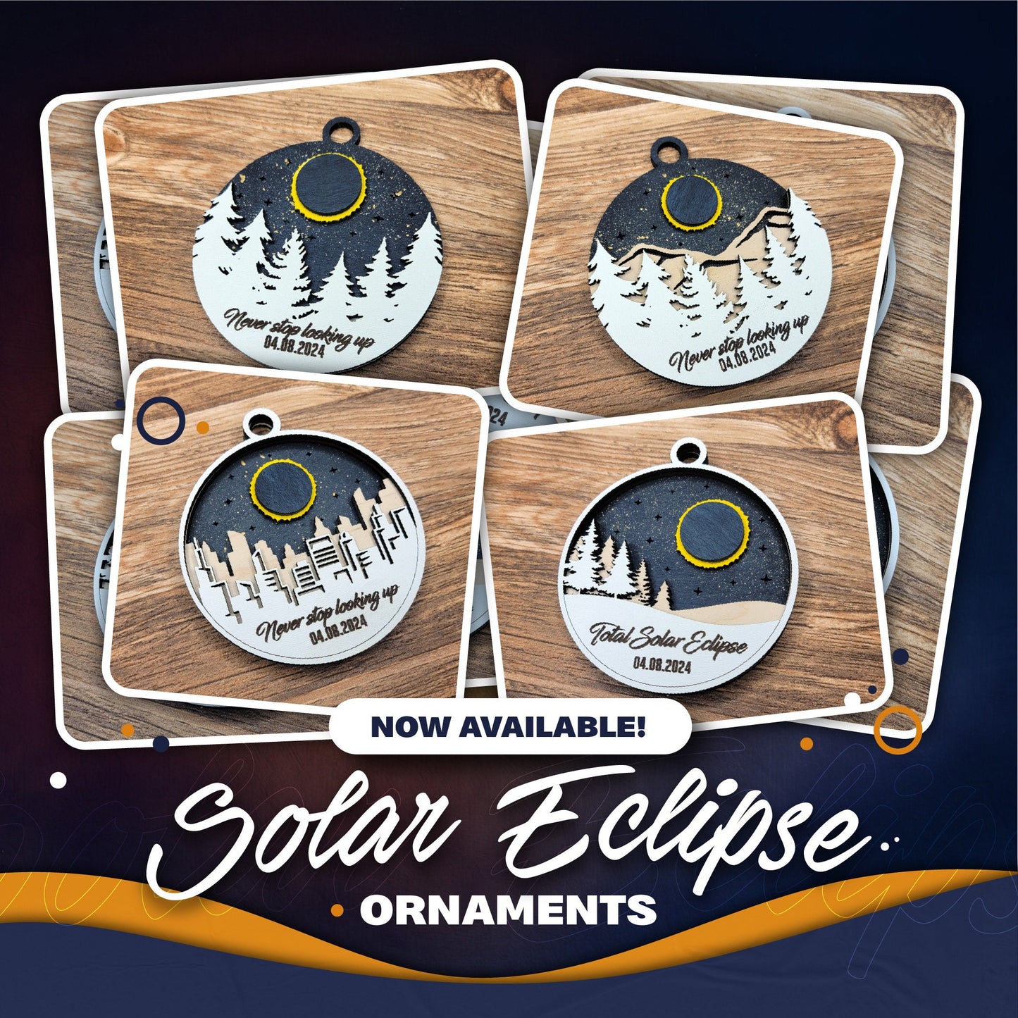 Eclipse 2024 Memory Ornament